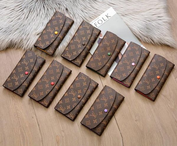 

топ качество кожаный кошелек роскошная сцепления держатель карты кошелька париж модные аксессуары мужчины женщины марка малый кожаный мешок, Silver