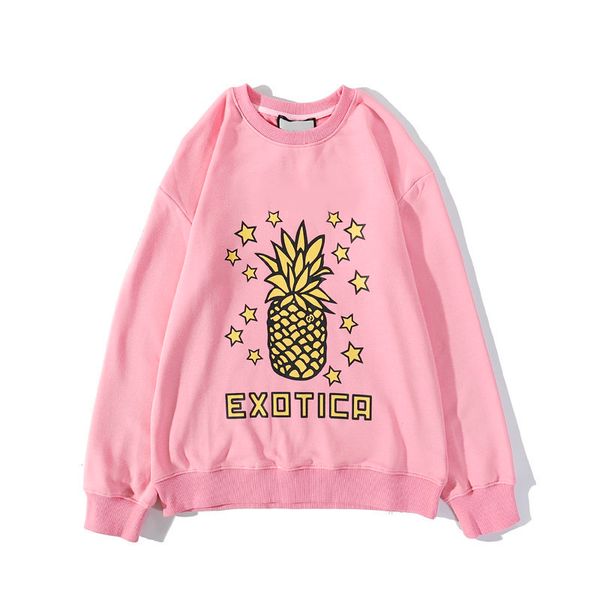 

mens designer hoodies 2020 new pineapple pattern pullover fashion printing letters sweatshirts boys new hiphop wholesale for unisex, Black