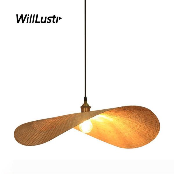 

hand knitted bamboo pendant lamp creative curve leaf light l restaurant cafe mall shop bedroom handmade suspension hanging chandelier