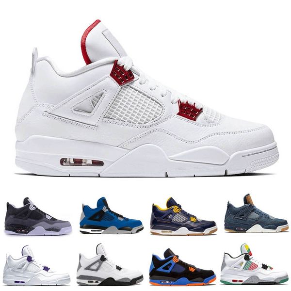 

men 4 4s basketball shoes red metallic punch what the pure money black pizzeria mens outdoor sneakers trainers shoes 7-13