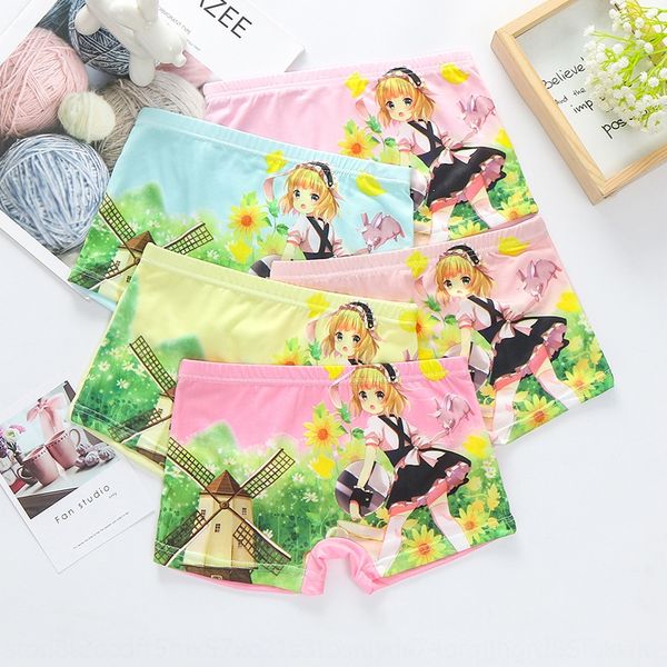 

new children's underpants and 2-9 years old girls 3d printed cartoon underwear girls boxer underwear, Camo