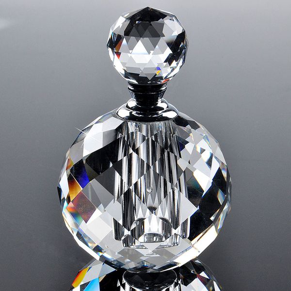 

h&d 10ml crystal art deco vintage style perfume bottles clear round luxury empty glass refillable container xmas gift wholesale