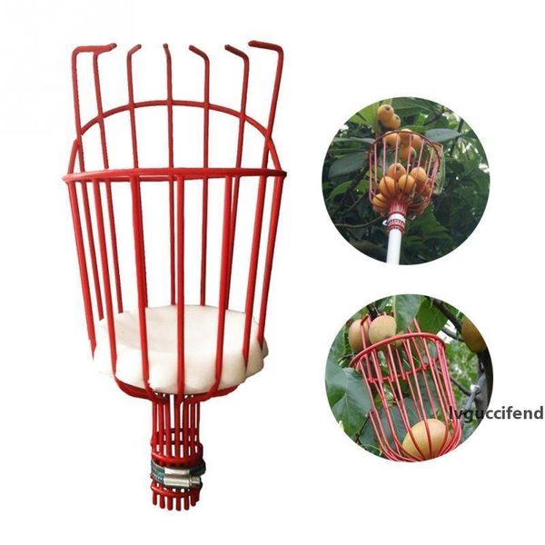

aluminum deep basket fruit picker convenient horticultural fruit picker gardening peach picking tools t200115
