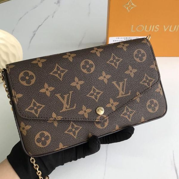 

drop ship classic style womens leather chain crossbody bag card holder wallet purses clutches handbag luxury designer lady shoulder bags