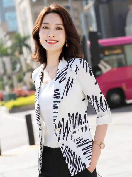 

early coat spring thin women's suit fashion fashion suit coat women's western style casual french slim fit slimming, White;black