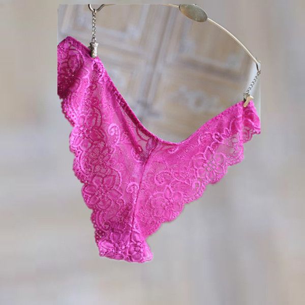 

bk 2020 candy colors women's briefs women intimates panties transparent lace lingerie underwear, Black;pink