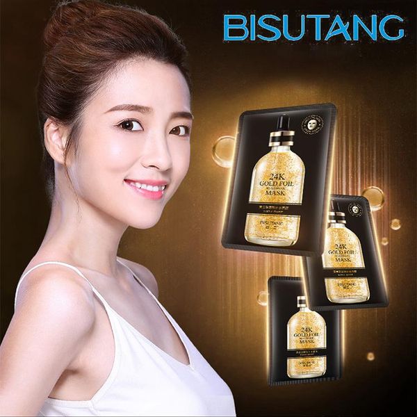 

24k gold foil reduce wrinkle rehydration stock solution black face skin care masks moisturize hydrate remove freckle wholesale face mask
