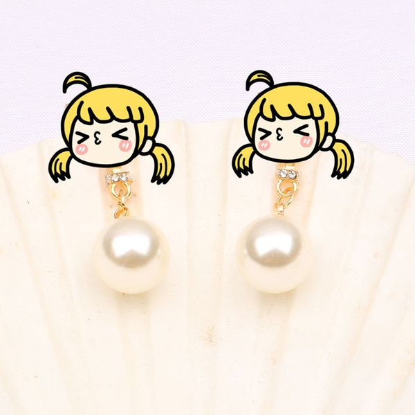 

pearl серьга женщина длинного стиль корейской мода темперамент знаменитость простой сладкие малая свежий кулон серьга серьга способ оптовый, Silver