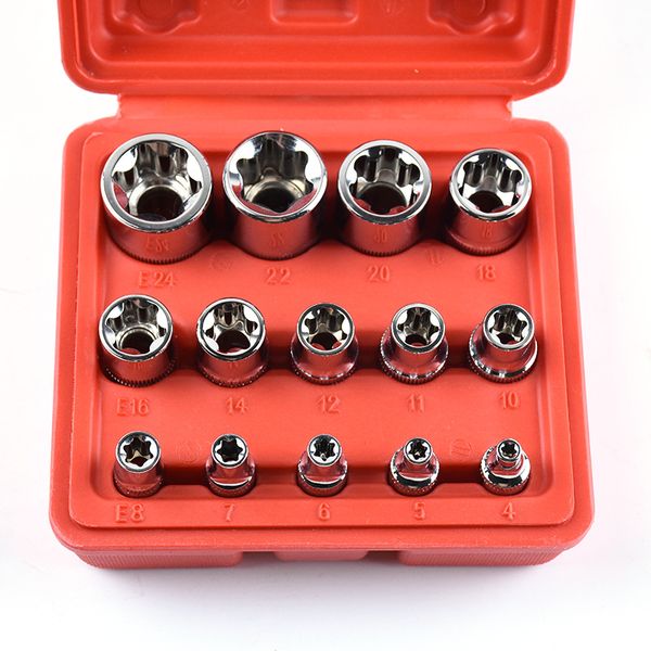 

combination wrench 14pcs set car repair tools e type 6 flower sleeve head nds66