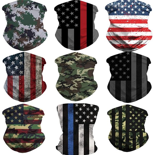 

wholesale outdoor seamless versatile magic scarf face mask scarf cycling riding masks warm neckerchief halloween costumes#921, Blue;black