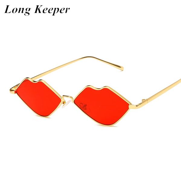 

longkeeper fashion red lips sunglasses women cute cat eye sun glasses female vintage party eyewear uv400 gafas de sol, White;black