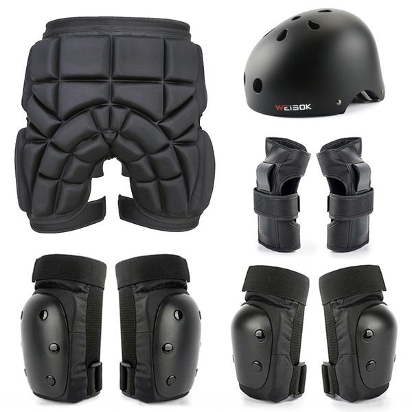 

wa6zc скейтборд защитное оборудование установлено профессиональные длинные доски для мужчин и женщин шлем локоть взрослых против падения кол, Black;gray