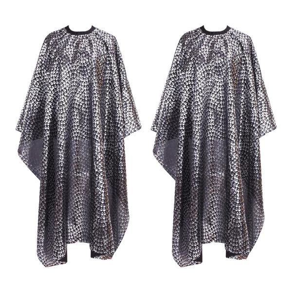 

2 pcs waterproof hair cutting cape gown salon stylist barber capes
