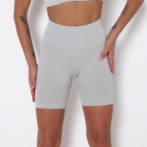 

yoga outfits women workout high waist fitness seamless shorts booty lifting outdoor riding pants, White;red