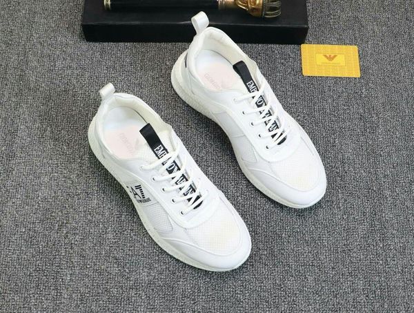 

2020-2019g summer new high-end brand leather men's shoes personality low to help casual flat shoes, fashion wild sports shoes, size: 38