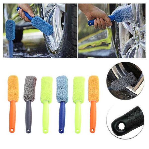 

car motorcycle wheel tire superfine fiber brush hub clean wash useful brush car truck motorcycle bike washing cleaning tools