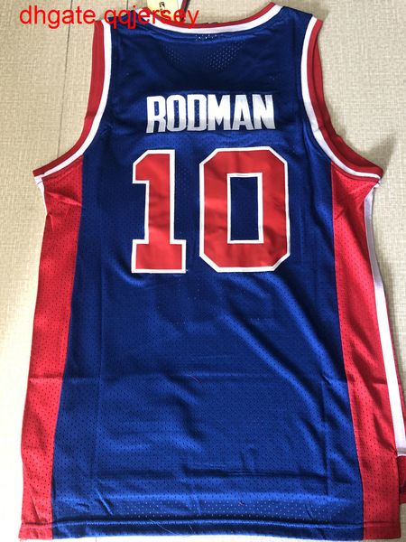 

2020-20 dennis rodman #10blue jersey, Gray