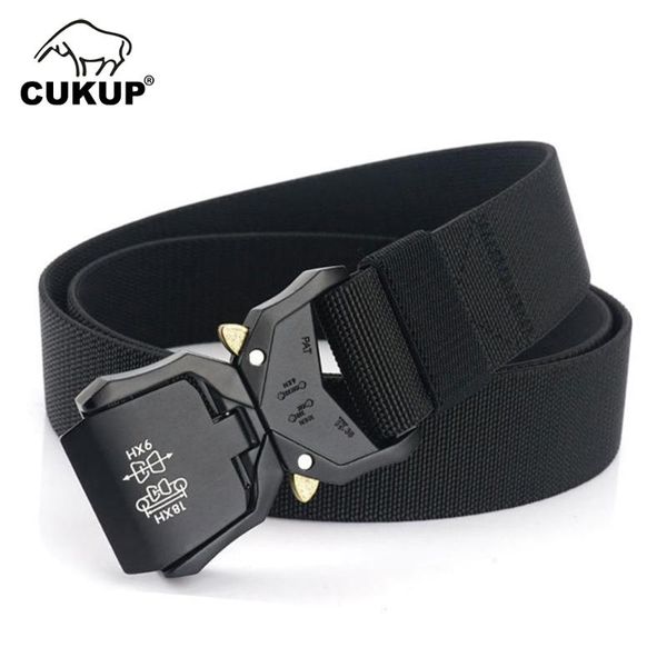 

cukup 2020 new tactical multifunctional fan outdoor belt special soldier training nylon camouflage belts cbck181, Black;brown