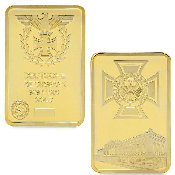 

germany country bank laihis bank berlin gold bar gold plate in 24k gold original