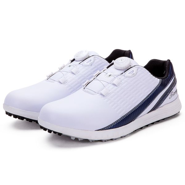 

new arriva golf shoes men sports waterproof anti slip sneakers for golfer new patented rotate buckle shoelace soft shoe d9110