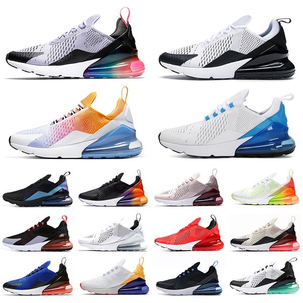 

fashion chaussures 270 running shoes triple black white women men bred be true barely rose 270s mens trainers sport outdoor sneakers 36-45