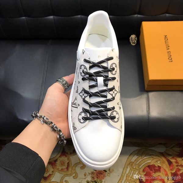 

2020qa new product official website synchronous release luxury men's casual fashion shoes outdoor travel sports shoes original box, Black