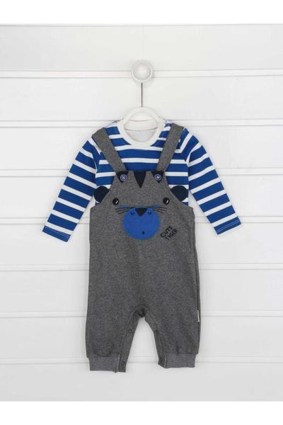 

gray seasonal male baby salopet jumpsuit, Blue