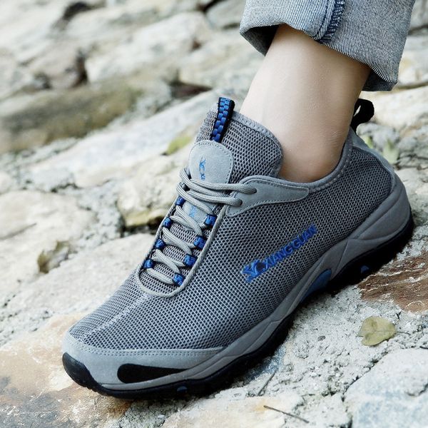 

man comfortable breathable hiking shoes, climbing outdoor trekking mesh sneakers for online sale 36-44