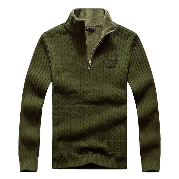 

brand autumn winter sweater men casual cotton mens sweaters thick fleece warm wool liner stand collar pullover men size -xxxl, White;black