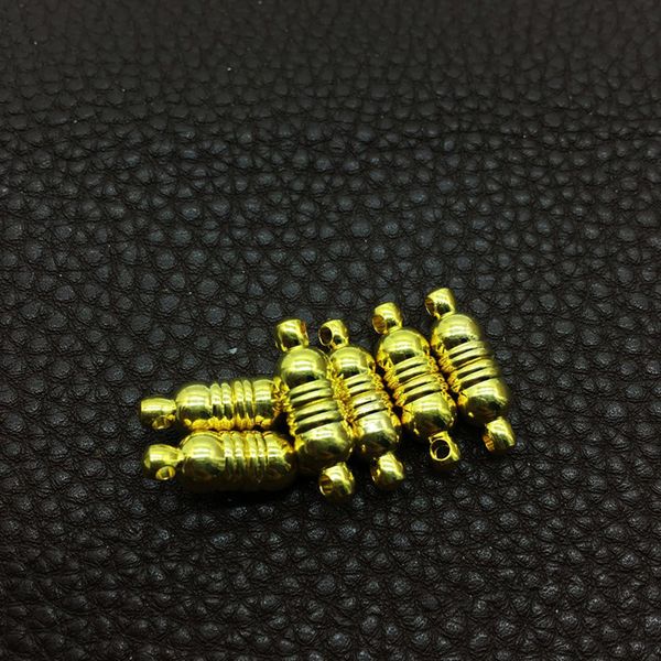 

50pcs gold magnetic clasp hooks jewelry clasps end caps necklace clasp connectors for ewelry necklace bracelets hand made connected, Silver