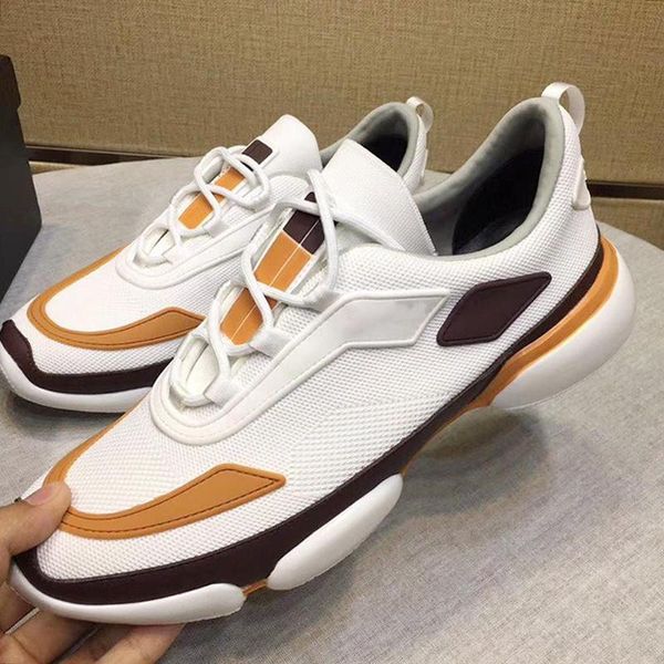 

breathable knit fabric cloudbust sneakers men 's shoes fashion classic casual shoes lace -up luxury men shoes zapatos de lujo para hom, Black