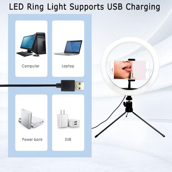 

factory 10 inches led selfie ring light studio pgraphy p fill ring light with tripod for iphone smartphone makeup ring l