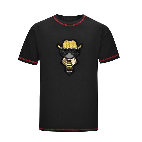

luxurious mens designers t shirts summer t shirt crane printing t shirt hip hop men women short sleeve tees size -xxl, Gray