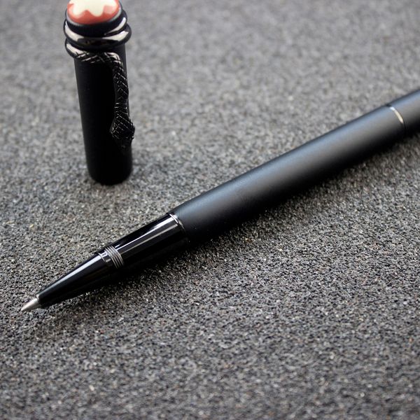 

red and black rollerball pen handmade vintage stationery products men office supplies snake roller pens, Blue;orange