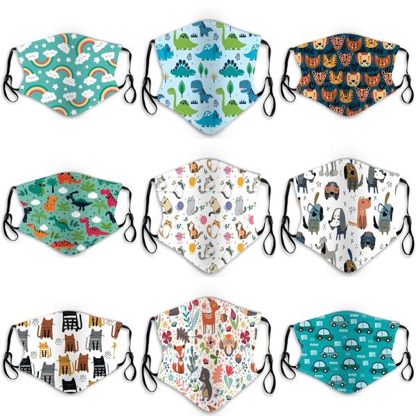 

dustproof mouth face mask 14styles cartoon usa womenmuffle face mouth masks black creative reusable washable mask ljja4052#341