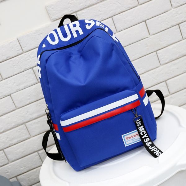 

new student bag backpack men's korean style letter bag casual all-match large capacity travel backpack women