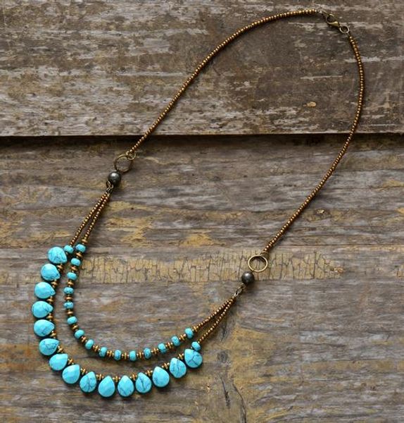 

chokers necklaces for women semiprecious stones seed beads short statement necklace luxury beaded necklaces dropshipping t200113, Silver