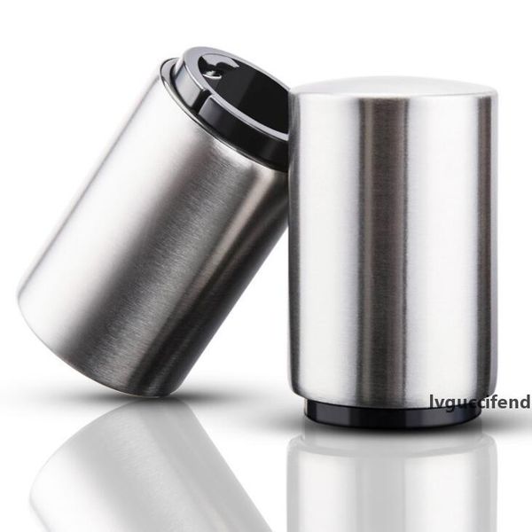 

automatic beer bottle opener with magnetic cap stainless steel cap catcher push down pop bottle cap collector gift lx1609