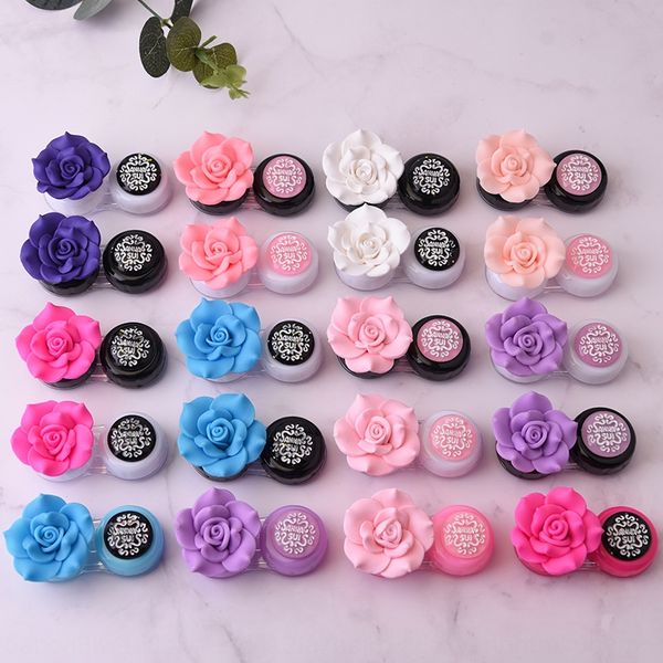 

diy diy candy nursing candy color camellia invisible glasses double-sided invisible care companion box pupil box, Blue