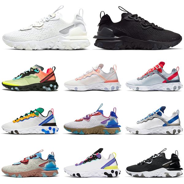 

fashion 2020 triple white black react vision womens running shoes mens desert oasis pn dust sports mens trainers sneakers size 35-45