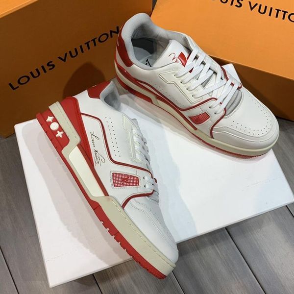 

fashion trainer snekaer men 's shoes luxury sports comfortable type footwears calzado deportivo para hombre style lace -up plus size m, Black