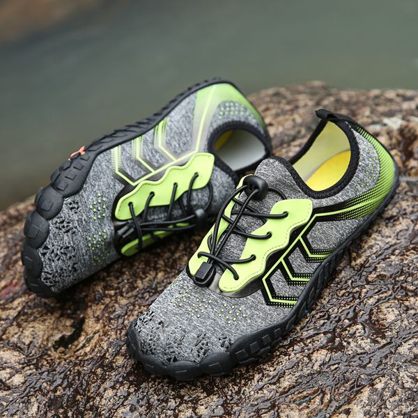 

outdoor men's aqua shoes light breathable sneakers summer lace-up hiking shoes lovers couple trend water sports big size