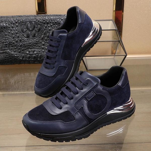 

fast delivery mens shoes with origin box outdoor walking comfortable sneakers plus size low lace -up men shoes scarpe sportive da uomo, Black