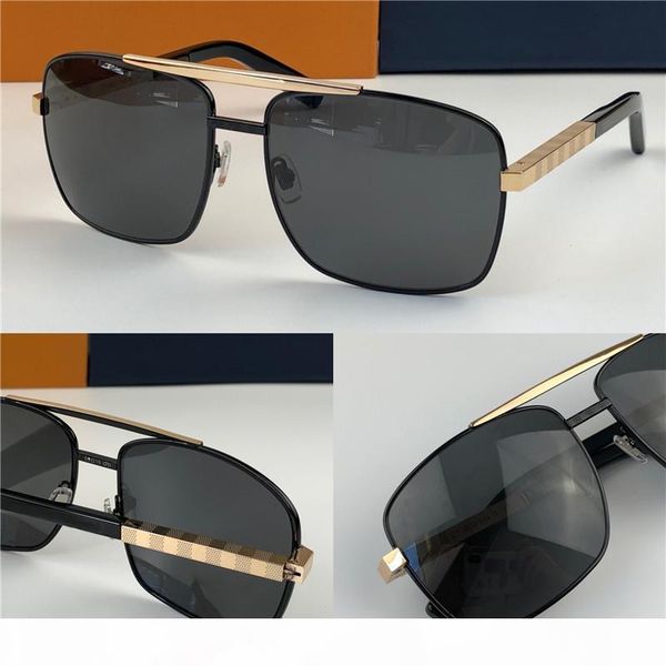 

popular classic men outdoor sunglasses 0259 attitude gold square design frame uv400 protection eyewear vintage summer style 0260, White;black