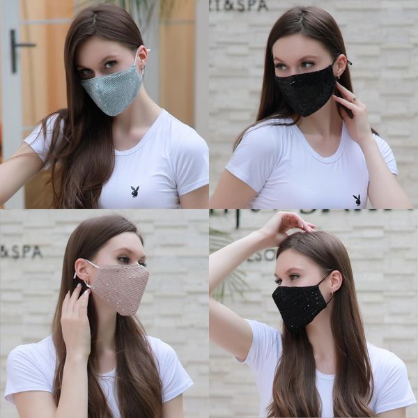 

fashion 3d washable children mouth mask 4 colors kids face mask dust masks pm2.5 outdoor environment party mouth masks facial#416, Black