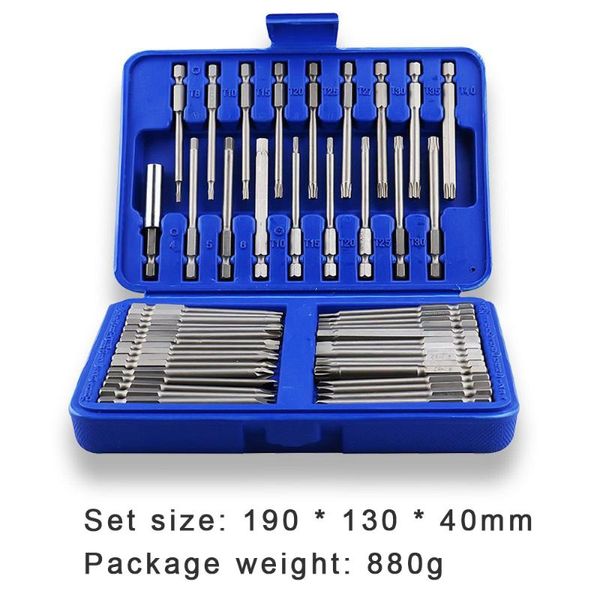 

50 pcs screwdriver drill bit set extension electric screwdriver drill bits with u-shaped cross-shaped plum post connector set