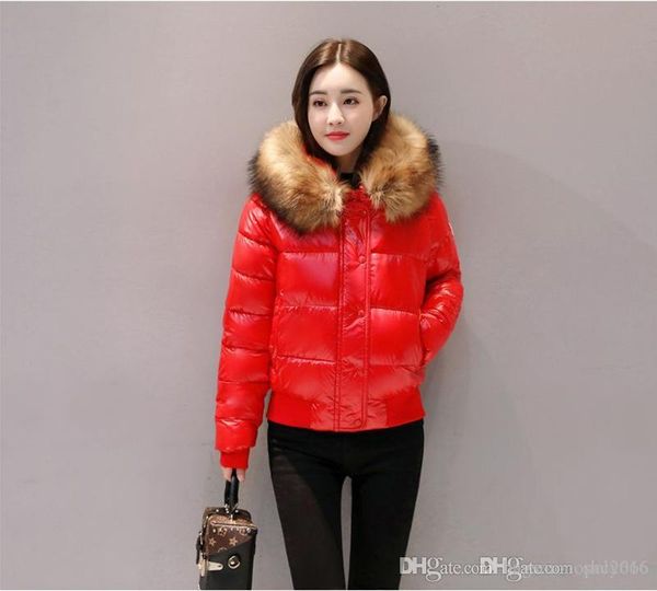 

italian elling brand ladies winter down jacket fashion slim ladies winter zipper short thick down coat warm coat sizes-xxl, Black