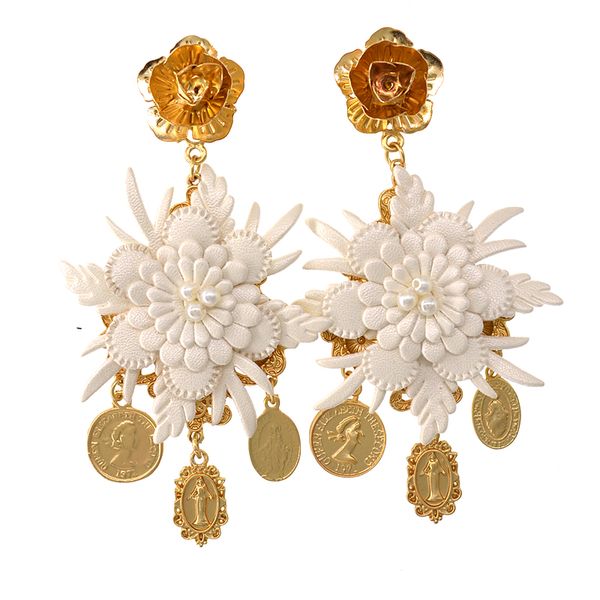 

crystal long drop earrings for women charm wholesale statement long earring bohemian holiday jewelry elegant drop, Silver