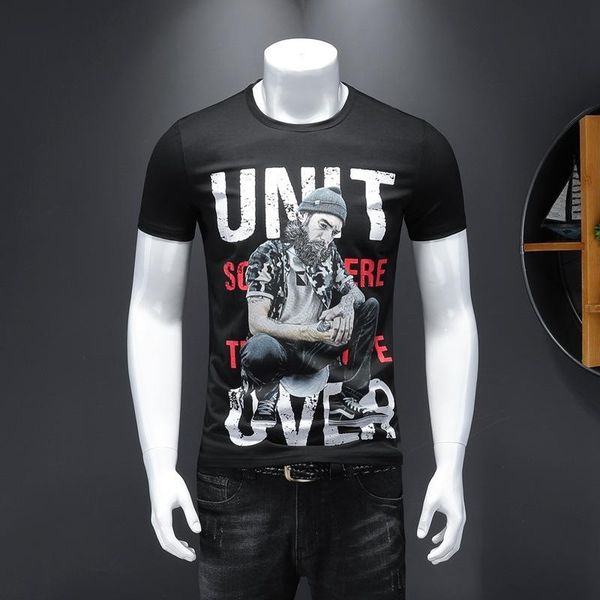 

fashion new designer cotton tee sale mens designer t shirts mens hip hop cotton tee shirts streetwear t shirts, White;black