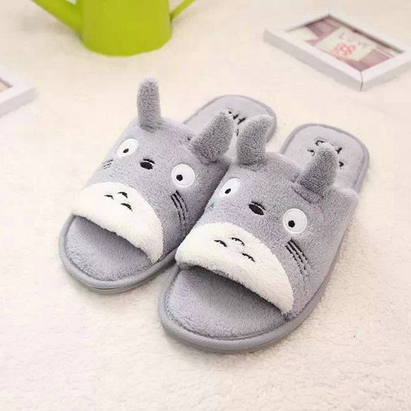 

lady shoes cartoon fish mouth slippers lovers slip-resistant floor home slippers man and woman, Black